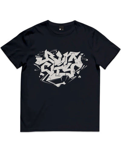 Burn Clothing BURN CITY 2 Short Sleeve T-Shirt in Black / Grey