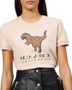 Coach 1941 Signature Rexy Logo T-Shirt in Pink