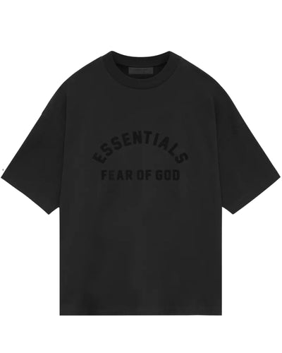 Essentials Fear of God Heavy Jersey Short Sleeve T-Shirt in Black