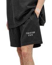 Load image into Gallery viewer, Essentials Fear of God Heavy Jersey Soccer Shorts in Black