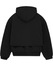 Load image into Gallery viewer, Essentials Fear of God Layered Nylon Fleece Hoodie in Jet Black