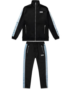 Geedup Core PFK Tracksuit Black/Blue Jacket and Trackpants Fullset (2022)