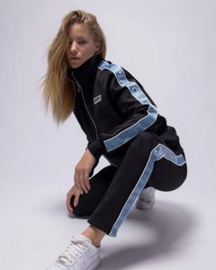 Geedup Core PFK Tracksuit Black/Blue Jacket and Trackpants Fullset (2022)