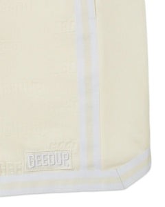 Geedup Emboss Mesh Shorts Cream (2023)