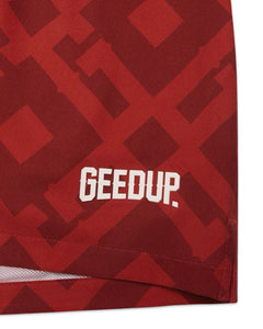 紅色 Geedup G Monogram 泳褲