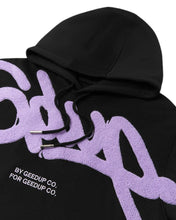 Load image into Gallery viewer, Geedup Handstyle Hoodie Black / Lavender (2024)