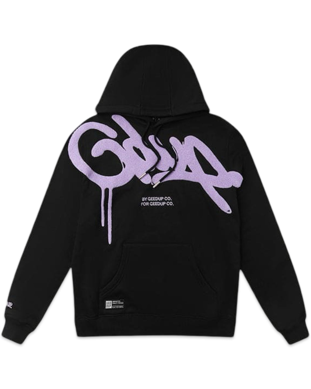 Geedup Handstyle Hoodie Black / Lavender (2024)