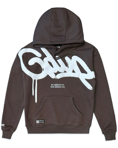 Geedup Handstyle Hoodie in Graphite / Pale Blue (2023)