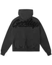 Load image into Gallery viewer, Geedup OG Script Hoodie in Vintage Washed Black