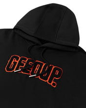 Load image into Gallery viewer, Geedup PFK Play For Keeps Hoodie Black / Black Orange (2024)