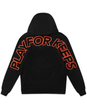 Load image into Gallery viewer, Geedup PFK Play For Keeps Hoodie Black / Black Orange (2024)