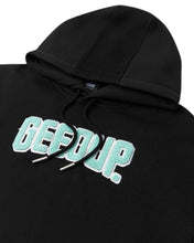 Load image into Gallery viewer, Geedup PFK Play For Keeps Hoodie Black / Teal (2024)