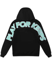 Load image into Gallery viewer, Geedup PFK Play For Keeps Hoodie Black / Teal (2024)