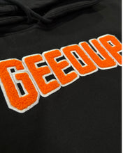 Load image into Gallery viewer, Geedup PFK Play For Keeps Hoodie in Black / Orange (2023)