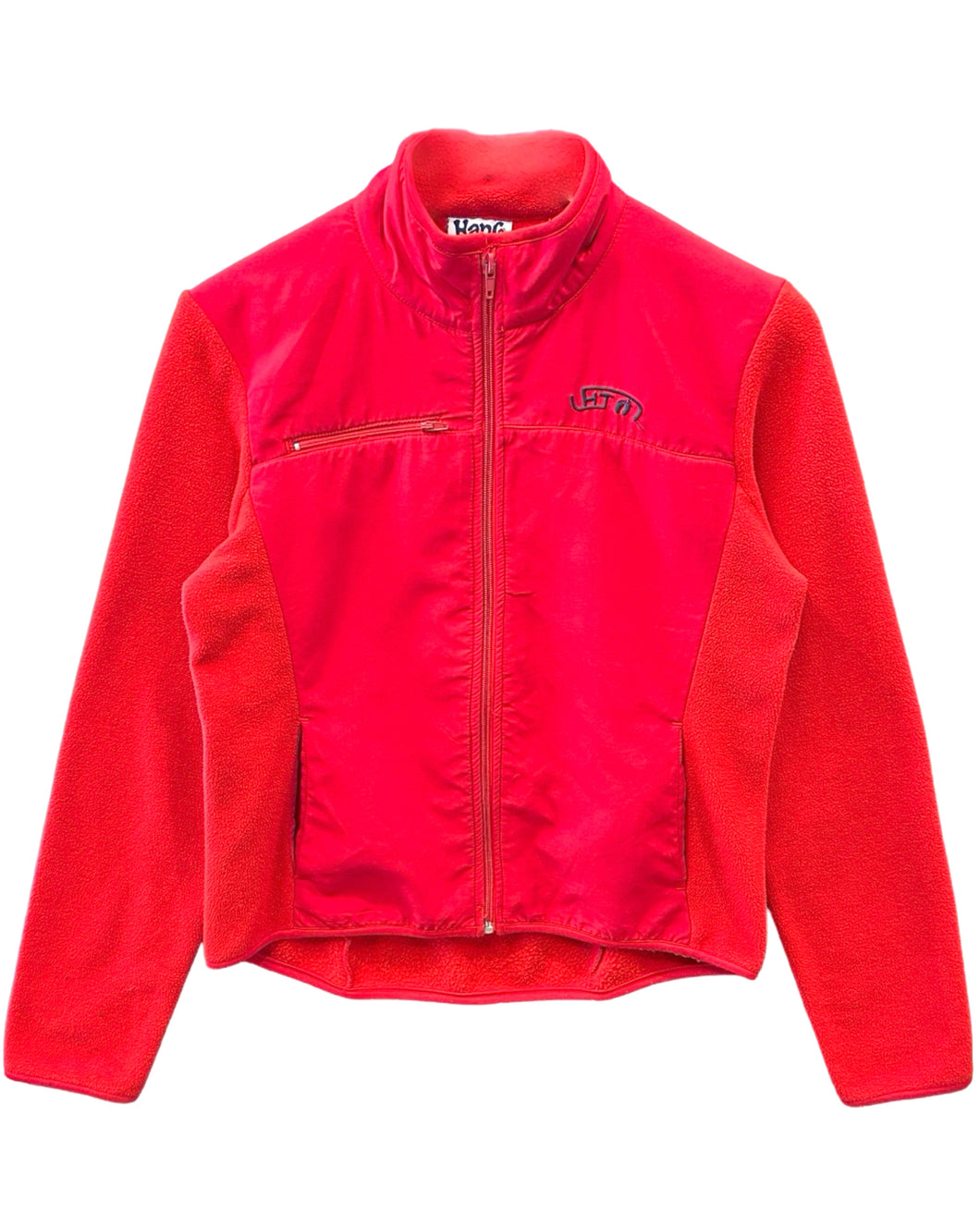 Hang Ten Vintage Surf Full Zip Fleece Jacket in Red