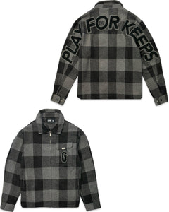 Geedup Play for Keeps PFK Flannel Jacket Black/Grey (2024)