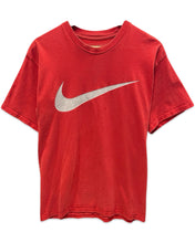 Load image into Gallery viewer, Nike Vintage Y2K Swoosh T-Shirt in Burgundy