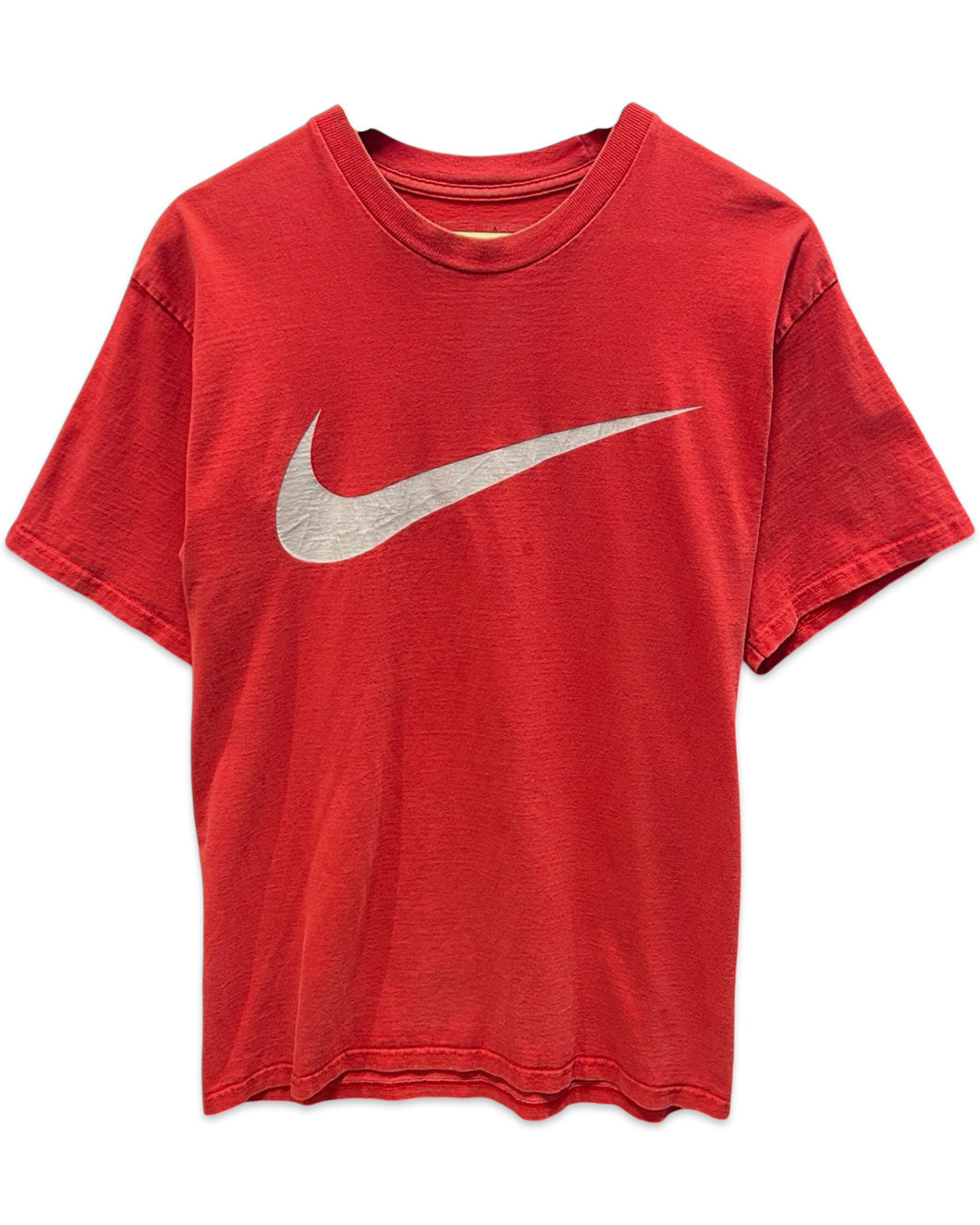 Nike Vintage Y2K Swoosh T-Shirt in Burgundy