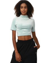 Load image into Gallery viewer, Reebok Energy Cropped Short Sleeve T-Shirt in Seaside Green