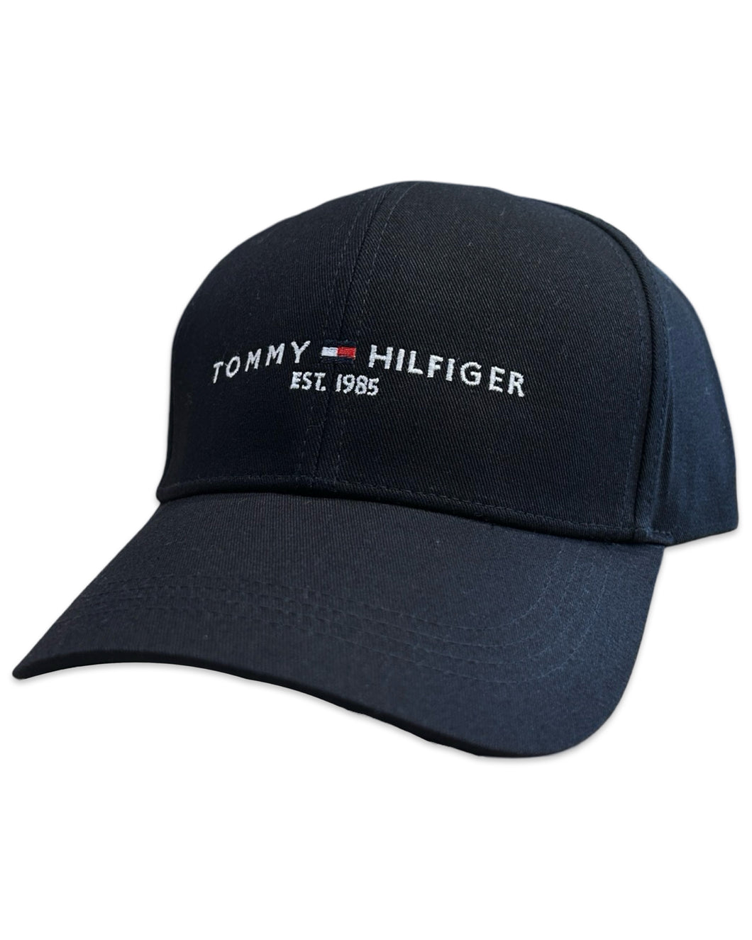 Tommy Hilfiger TH Established 1985 Logo Cap in Black