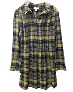 Witchery Long Sleeve Plaid Dress European Fabric