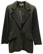 Load image into Gallery viewer, Zimmermann Pinstripe Single Breasted Blazer in Black