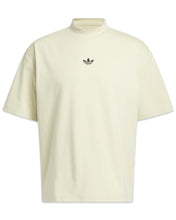 Load image into Gallery viewer, Adidas Basketball Mock Neck Short Sleeve T-Shirt in Sandy Beige - Bisy Clothing