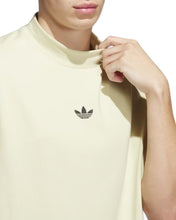 Load image into Gallery viewer, Adidas Basketball Mock Neck Short Sleeve T-Shirt in Sandy Beige - Bisy Clothing