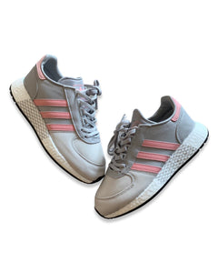 Adidas Marathon Tech in Grey / Glow Pink - Bisy Clothing