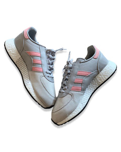 Adidas Marathon Tech in Grey / Glow Pink - Bisy Clothing