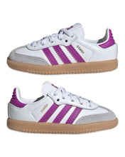 Load image into Gallery viewer, Adidas Samba OG EL Infant White / Purple - Bisy Clothing