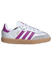 Load image into Gallery viewer, Adidas Samba OG EL Infant White / Purple - Bisy Clothing