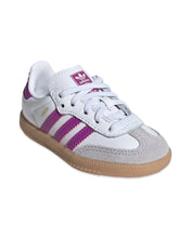 Load image into Gallery viewer, Adidas Samba OG EL Infant White / Purple - Bisy Clothing