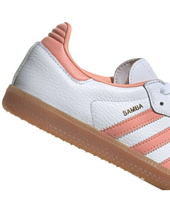 Adidas Samba OG in White / Clay Pink - Bisy Clothing