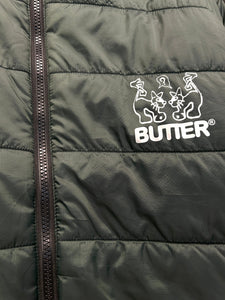 Butter Goods Jun Reversible Puffer Jacket in Blue and Green - Bisy Clothing