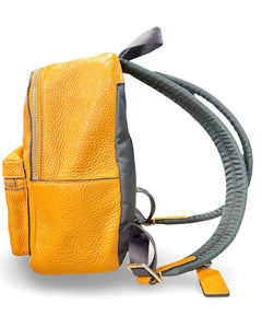 Coach Mini Charlie Backpack Pebbled Leather in Honey Yellow - Bisy Clothing