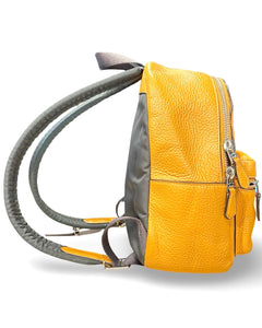 Coach Mini Charlie Backpack Pebbled Leather in Honey Yellow - Bisy Clothing