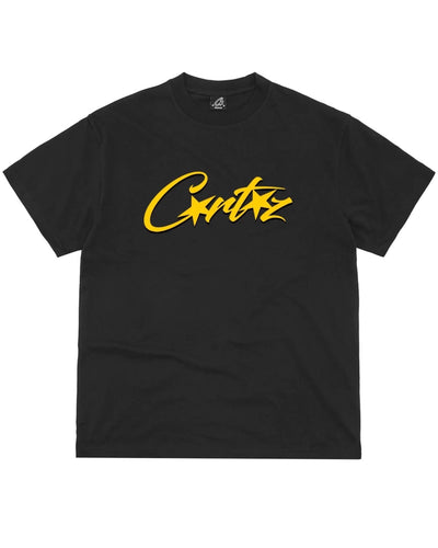 Corteiz OG Allstarz T-Shirt in Black and Yellow - Bisy Clothing