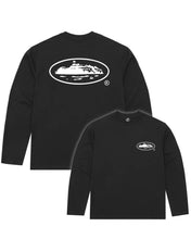 Load image into Gallery viewer, Corteiz OG Island Logo Long Sleeve T-Shirt in Black - Bisy Clothing