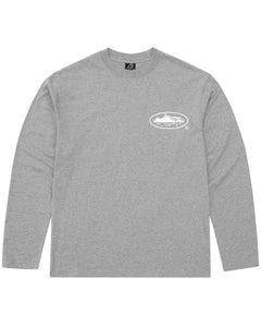 Corteiz OG Island Logo Long Sleeve T-Shirt in Grey - Bisy Clothing