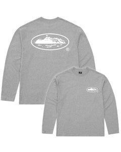 Corteiz OG Island Logo Long Sleeve T-Shirt in Grey - Bisy Clothing