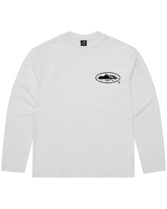 Corteiz OG Island Logo Long Sleeve T-Shirt in White - Bisy Clothing