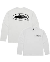 Load image into Gallery viewer, Corteiz OG Island Logo Long Sleeve T-Shirt in White - Bisy Clothing