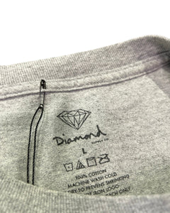 Diamond Supply Vintage 'France' Long Sleeve T-Shirt in Grey - Bisy Clothing