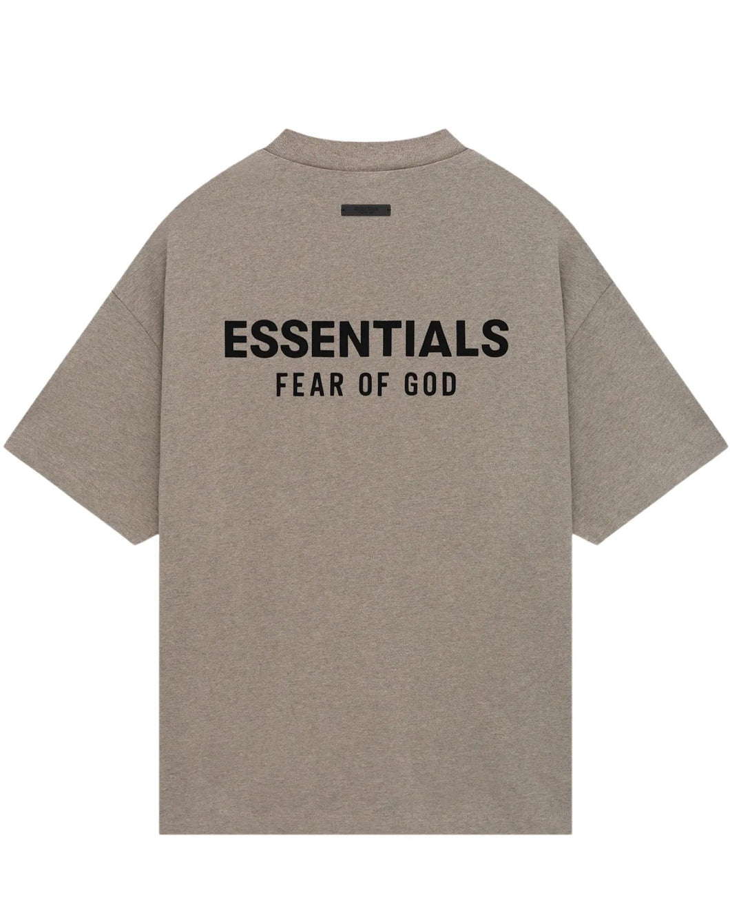 Essentials Fear of God Core Logo Jersey Crewneck T-Shirt Heather Grey - Bisy Clothing