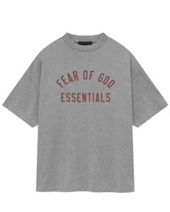 Essentials Fear of God Jersey Crewneck T-Shirt in Dark Heather - Bisy Clothing