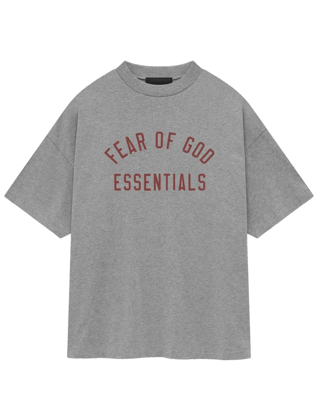 Essentials Fear of God Jersey Crewneck T-Shirt in Dark Heather - Bisy Clothing