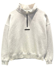 將圖片載入圖庫檢視器 Essentials Fear of God Mockneck 1/2 Zip Sweatshirt &#39;Light Heather Oatmeal&#39; - Bisy Clothing