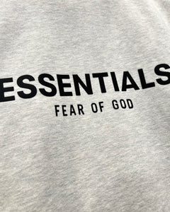 Essentials Fear of God Mockneck 1/2 Zip Sweatshirt 'Light Heather Oatmeal' - Bisy Clothing