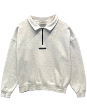 將圖片載入圖庫檢視器 Essentials Fear of God Mockneck 1/2 Zip Sweatshirt &#39;Light Heather Oatmeal&#39; - Bisy Clothing